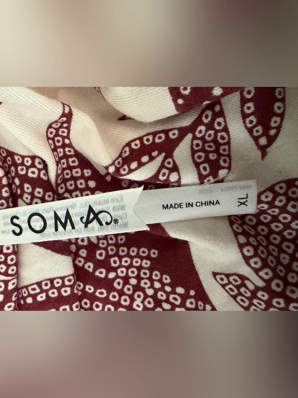 SOMA Soft Jersey Floral Bra Dress Brand new with tags! Size-XL - Picture 12 of 12